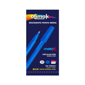 BOLIGRAFO METRIX 12/1 AZUL