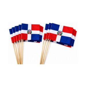 BANDERA REP. DOM. 25/1 DE PAPEL 8.5X10