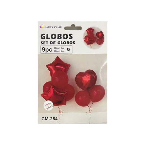 GLOBOS SET 9PZ. CM-254