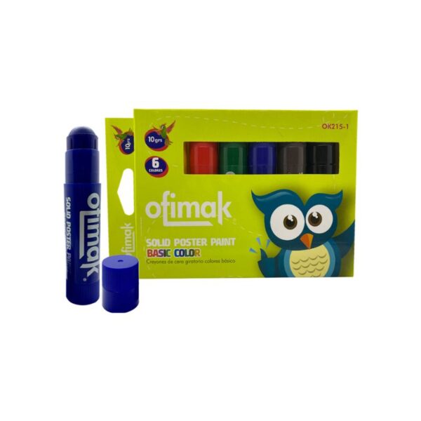 CRAYONES OFIMAK GIRATORIO 6/1 COLORES OK 215-1