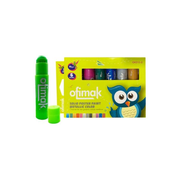 CRAYONES OFIMAK GIRATORIO 6/1 METALICOS OK 215-2