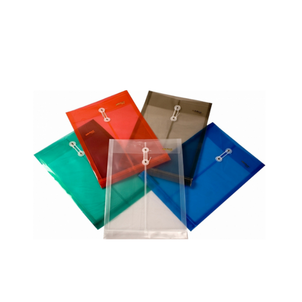 SOBRE PLASTICO VERTICAL CON CORDON