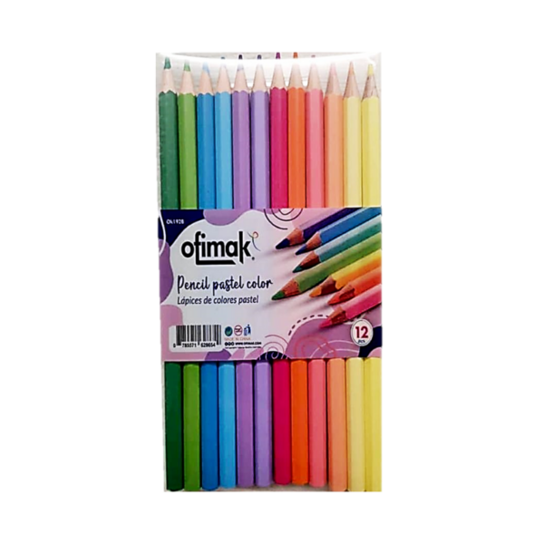 LAPICES DE COLOR OFIMAK 12/1 PASTEL REF: OK 192B