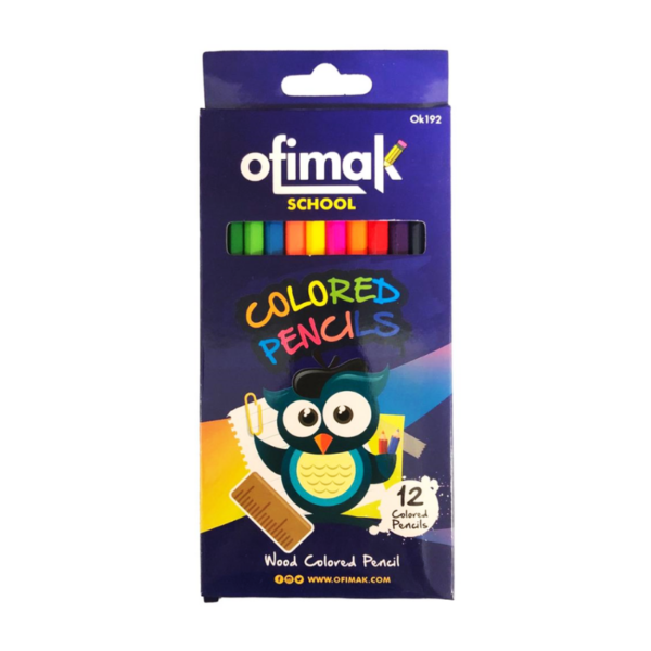 LAPICES DE COLOR OFIMAK 12/1 LARGO REF: OK 192