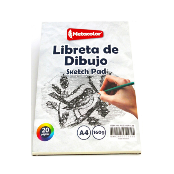 LIBRETA DE DIBUJO SKETCH 20H. A4 REF: ADS 160A4-20