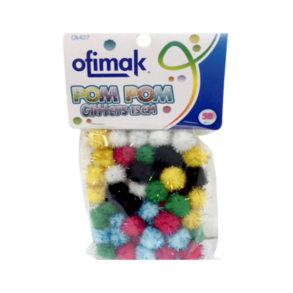 POM POM 1.5CM OK 427 CON BRILLO