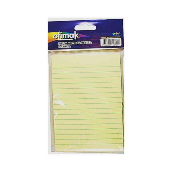 POST IT OFIMAK RAYADO 4 X 6” REF: OK 261