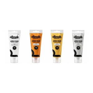 ACRÍLICA OFIMAK METALIZADA 75ML BLANCA- COBRE- DORADA- PLATEADA
