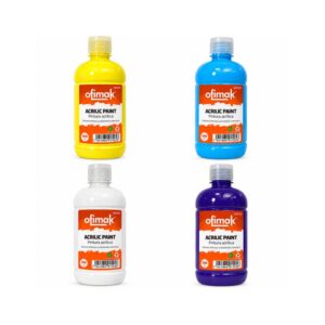 ACRÍLICA OFIMAK 500ML AMARILLA- AZUL CLARO- AZUL OSCURO- BLANCA