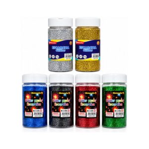 ARENILLA 250 GRS AZUL- DORADA- NEGRA- PLATEADA- ROJA- VERDE